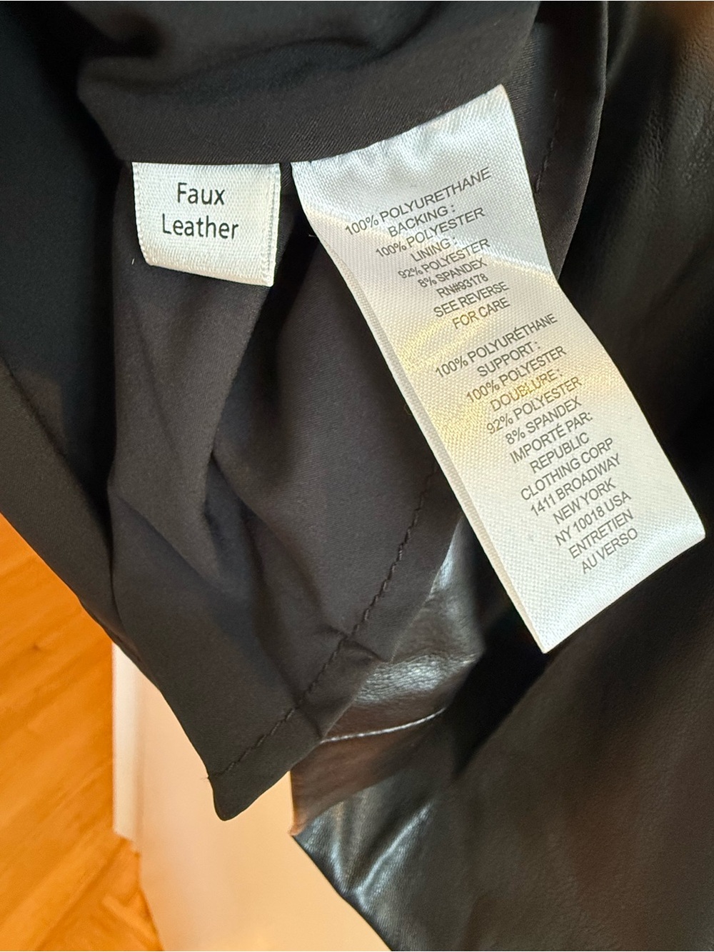House of Harlow Sleeveless Faux Leather Shift Dress - Black size Large - Picture 7 of 7